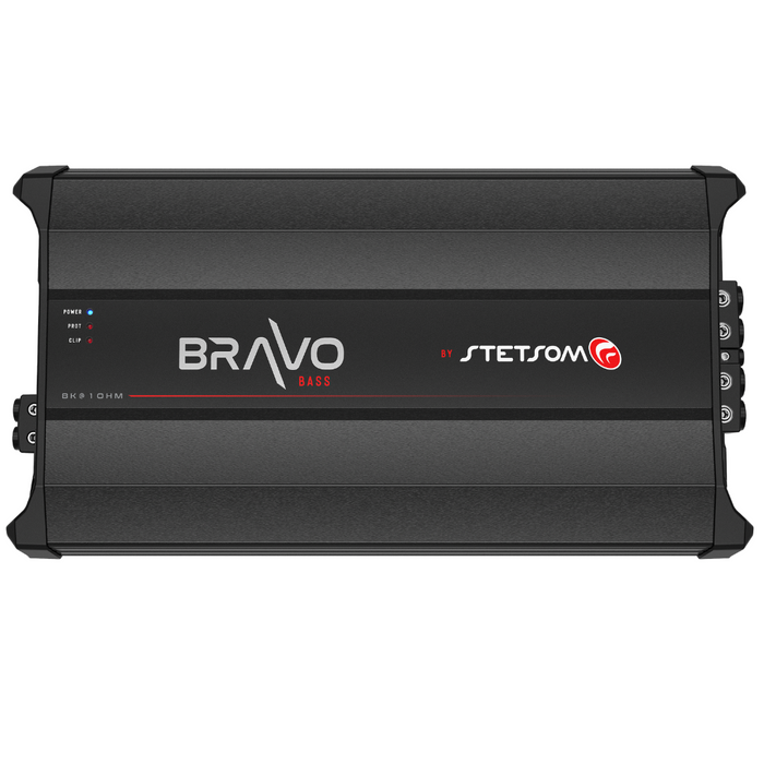 STETSOM BRAVO BASS 8K Mono 1-Channel Class D - 8000 Watts DIGITAL SUBWOOFER AMPLIFIER