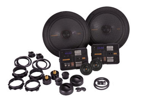 Kicker 51KSS6704 6.75" 125W 4-Ohm 3-Way Component Speakers=Tweeters  KSS670