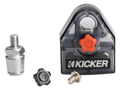 Kicker Warhorse 50BT4S +/- Nickel Plated Battery Terminal w/ Side Post Inserts 4 Out