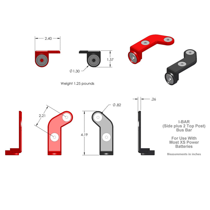 XS Power 553 Battery Post Adaptor