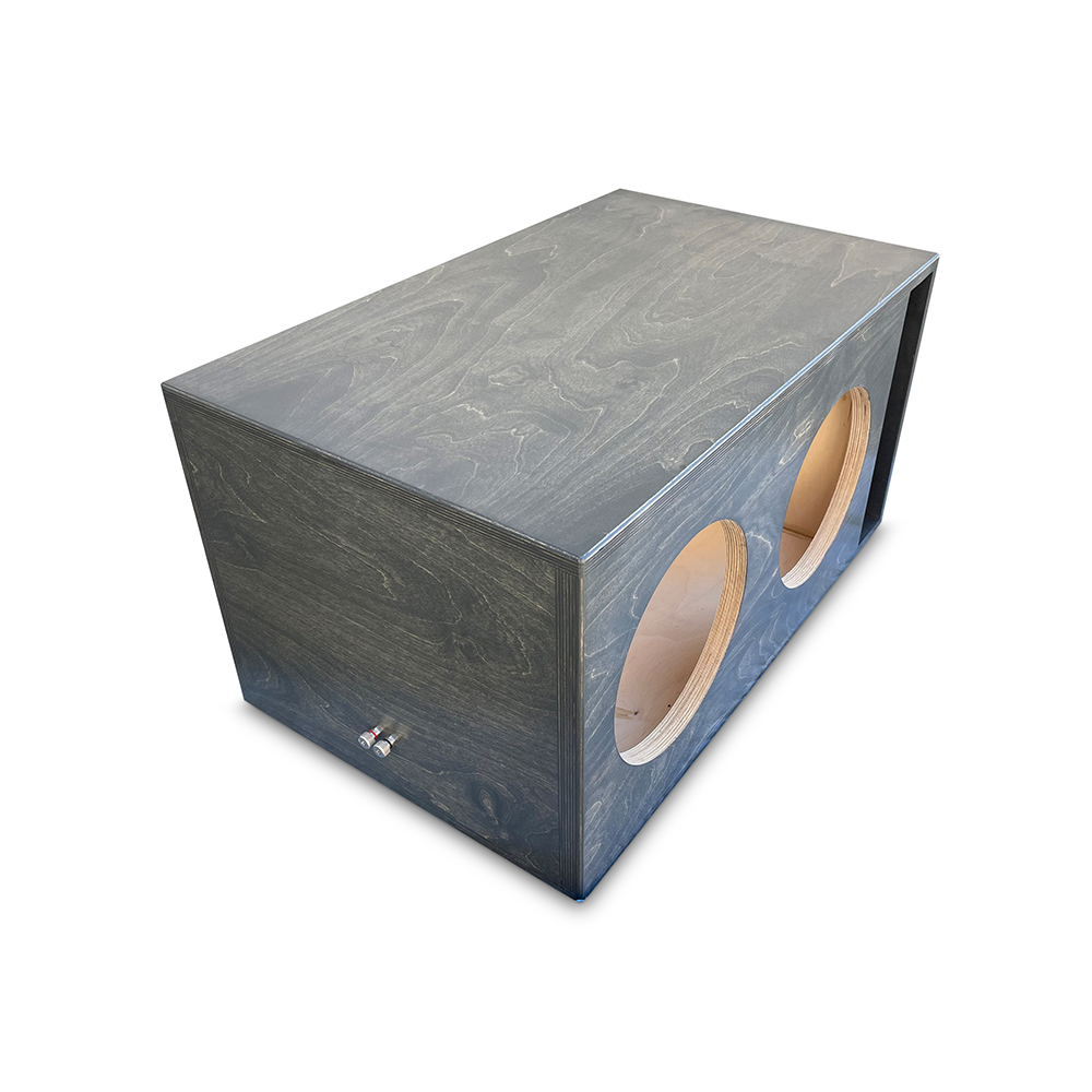 Birch Dual 10" Ported Subwoofer Enclosure 2.5 cu.ft. Sub Box