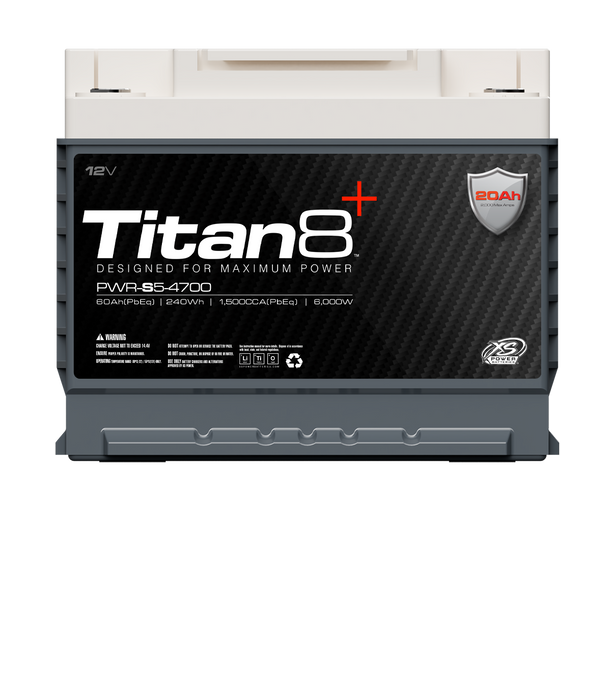 XS Power Titan8 PWR-S5-4700 12v Lithium BCI Group 47 Battery