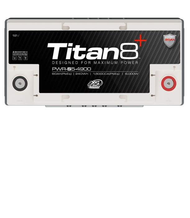 XS Power PWR-S5 Group 49 Titan8 12V Lithium 2000A 120 Energy Wh Battery for 5000 Watts