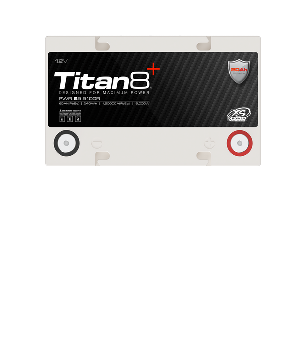 XS Power Titan8 PWR-S5-5100R 12V Lithium BCI Group 51R Battery