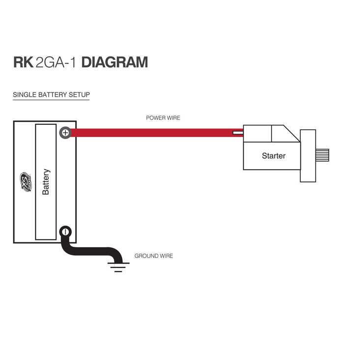 XS Power RK2GA-1 Racing Wire Cable Kit