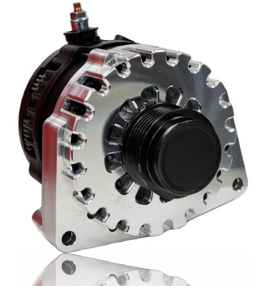 Mechman Alternators Billet 250 Amp Racing Alternator For C7 Corvette - Machined Finish