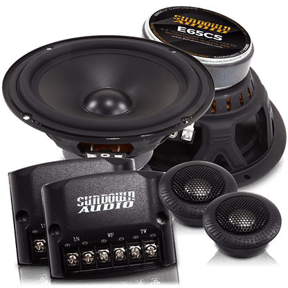 E-6.5CS 6.5" 6-1/2 Component Car Audio Speakers+Tweeters - Sundown Audio