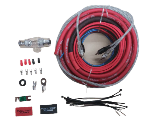 Full Tilt 4 Gauge Amplifier Wiring Kit - Multiple Colors