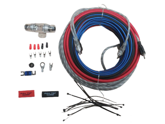 Full Tilt 8 Gauge Amplifier Wiring Kit - Multiple Colors