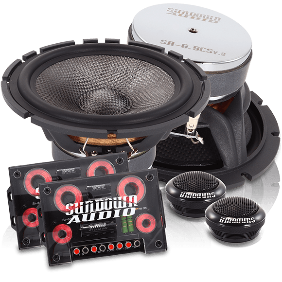 Sundown Audio SA6.5CS v.3 6.5" 61/2 Component Car Audio Speakers+Twe