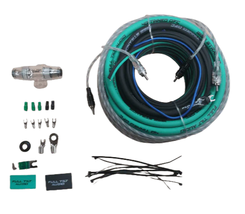 Full Tilt 4 Gauge Amplifier Wiring Kit - Multiple Colors