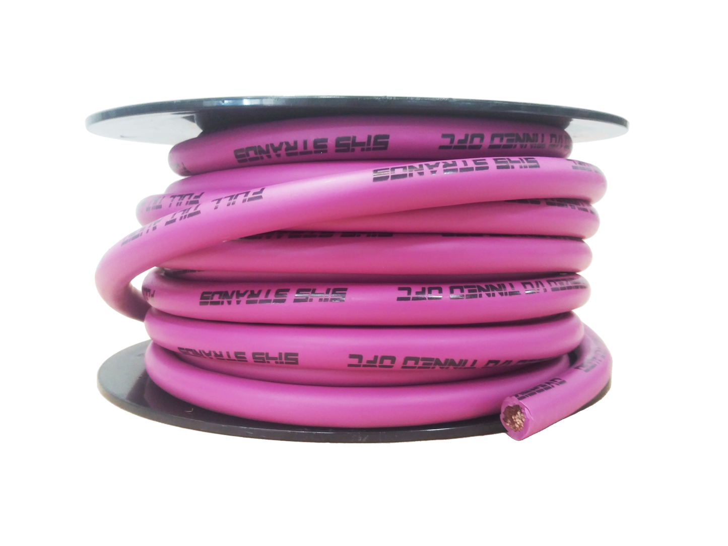 LIMITED EDITION: Full Tilt 1/0 PINK 50' Tinned OFC Oxygen Free Copper Power/Ground Cable/Wire