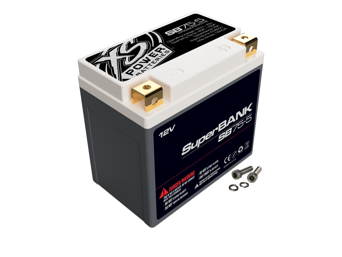 XS Power SB75-5 12v Super Capacitor Bank 75 Farad 600W