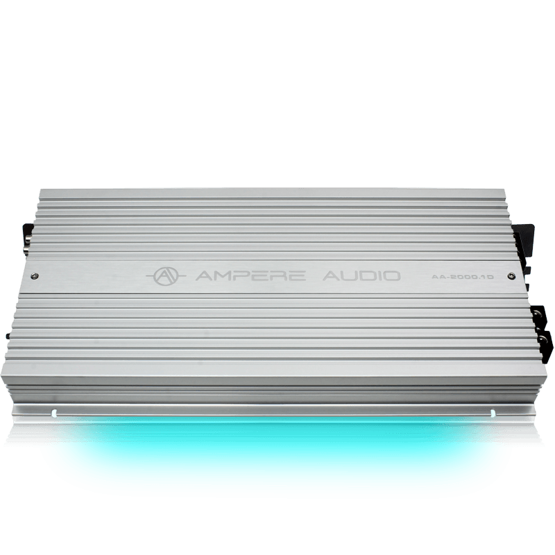 Ampere Audio AA-2000.1 2000 Watt Mono Car Audio Class D Amplifier/Amp+Bass Knob - Showtime Electronics