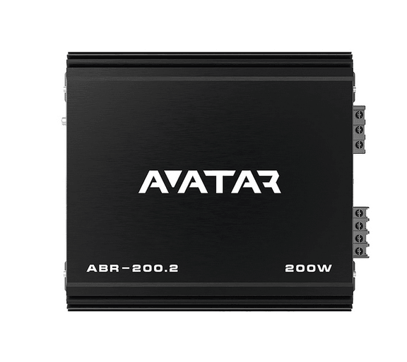Avatar ABR-200.2 2 Channel Class AB 200 Watt Black Amplifier Buran Series - Showtime Electronics