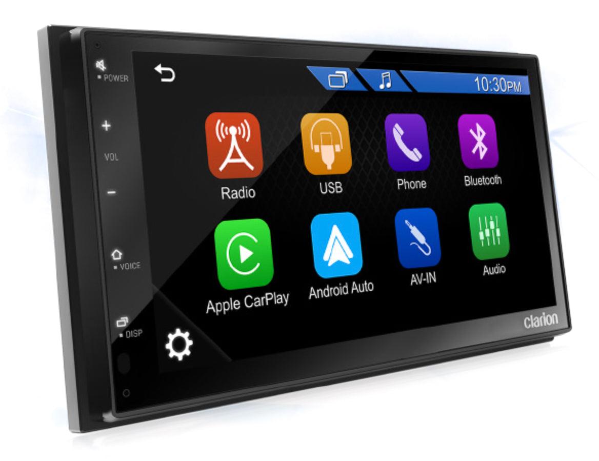 Clarion FX450 Double-Din Multimedia Receiver w/ Apple CarPlay / Android Auto - Showtime Electronics