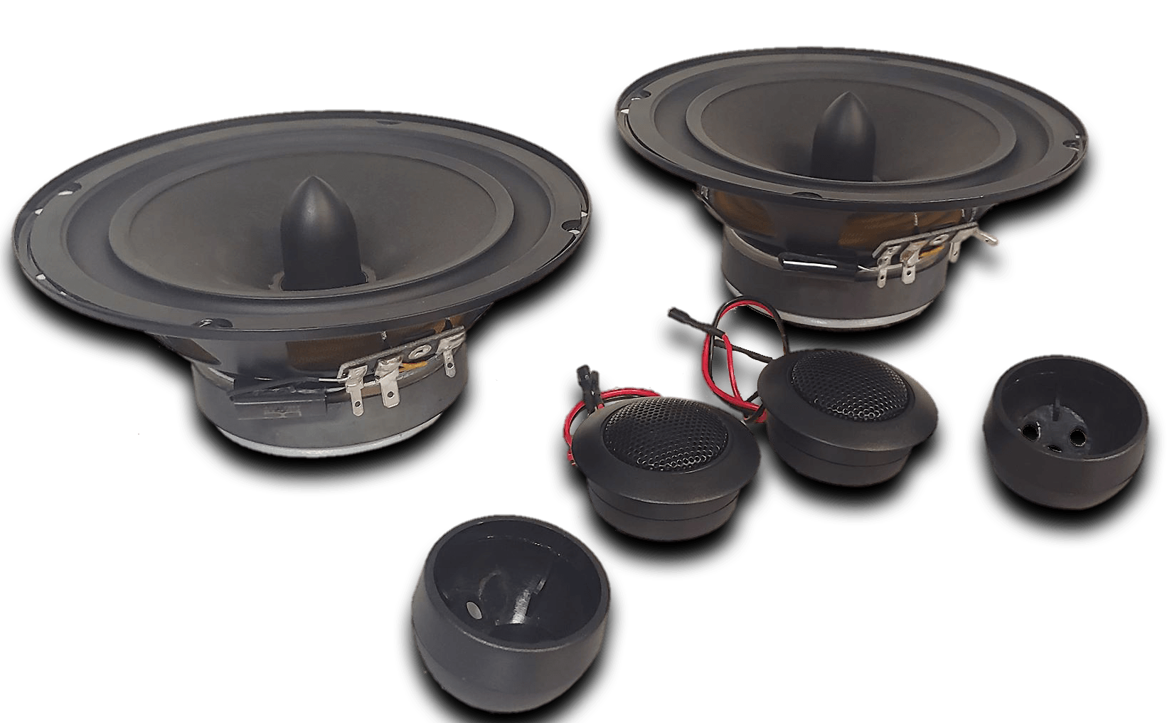 DC Audio DC61-2 300W 6.5" Component SQ Speakers w/ Mids+Tweeters+Wave Guides - Showtime Electronics