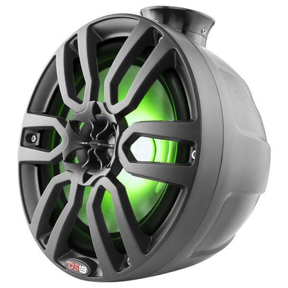 DS18 Hydro NXL-PS8BK 8" 375 Watt BLACK Pod with Integrated RGB LED Lights - Showtime Electronics