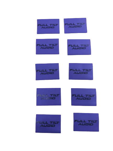Full Tilt 1/0 AWG Gauge Purple Heat Shrink w/ Black Lettering- 10 PACK - Showtime Electronics