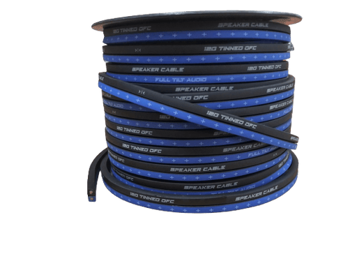 Full Tilt 12 Gauge Blue/Black 100' Tinned OFC Oxygen Free Copper Speaker Wire - Showtime Electronics