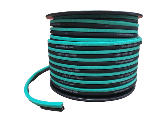 Full Tilt 16 Gauge Teal/Black 100' OFC Speaker Wire - Showtime Electronics