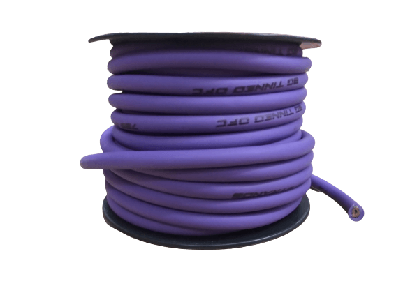 Full Tilt 8 Gauge Purple 50' OFC Power/Ground Cable/Wire - Showtime Electronics