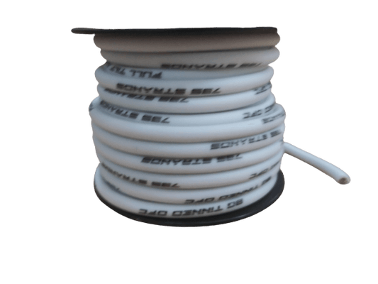 Full Tilt 8 Gauge White 50' OFC Power/Ground Cable/Wire - Showtime Electronics