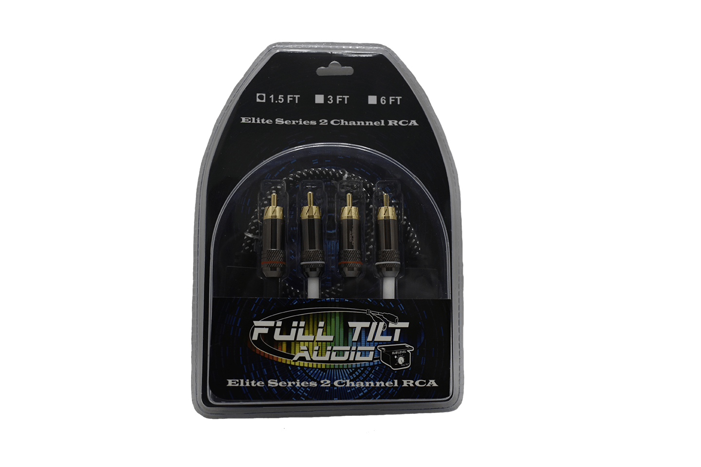 Full Tilt Audio Elite 12 Foot 2-Channel RCA Cable - Showtime Electronics