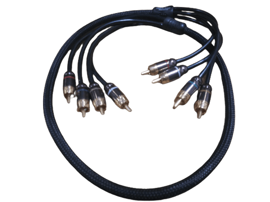 Full Tilt Audio HQ 3 Foot 4-Channel RCA Cable - Showtime Electronics