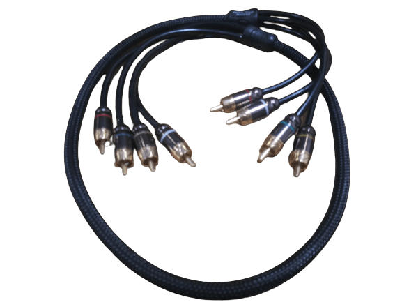Full Tilt Audio HQ 3 Foot 4-Channel RCA Cable - Showtime Electronics