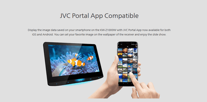JVC KW-Z1000W 10.1" Digital Multimedia Receiver Apple Carplay/Android Auto - Showtime Electronics