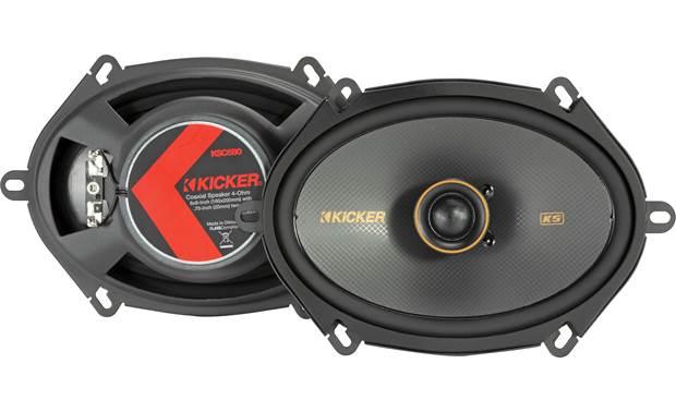 Kicker 47KSC6804 6" x 8" 6x8 75W 2-Way Coaxial Car Audio Speakers KSC KS - Showtime Electronics