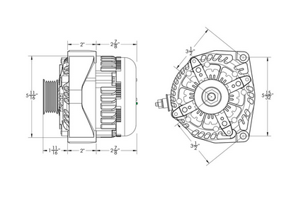 Mechman 370A Alternator For 05-13 GM Suburban Tahoe Silverado Escalade Silverado - Showtime Electronics