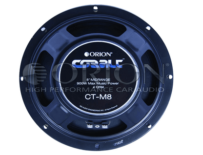 Orion Cobalt CT-M8 8" Midrange 900W 4-Ohm Pair Midrange Speakers - Showtime Electronics