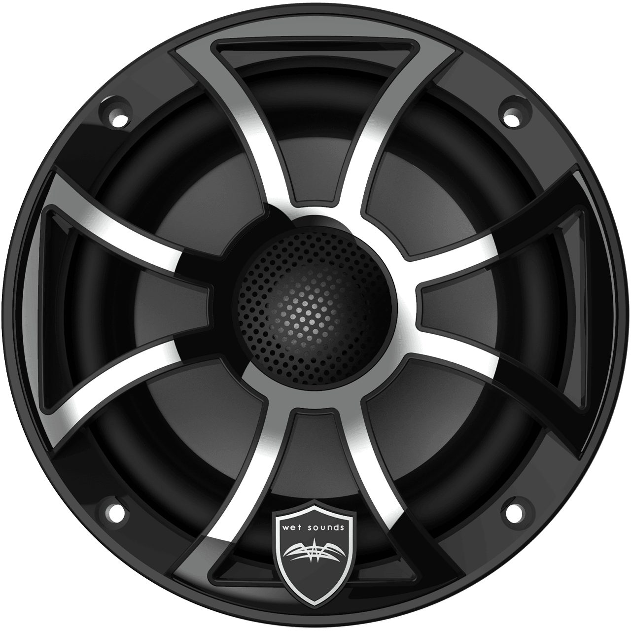 Wetsounds REVO 6-XS-B-SS 6.5" 300W Marine/Boat RGB Coaxial Speakers+Black XS Grills - Showtime Electronics