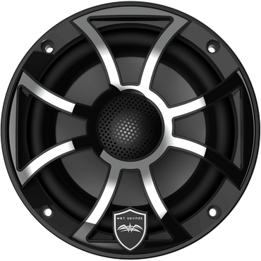 Wetsounds REVO 6-XS-B-SS 6.5" 300W Marine/Boat RGB Coaxial Speakers+Black XS Grills - Showtime Electronics