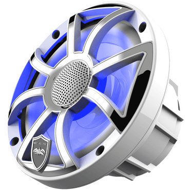 Wetsounds REVO 6-XS-W-SS 6.5" 300W Marine/Boat RGB Coaxial Speakers+Silver XS Grills - Showtime Electronics