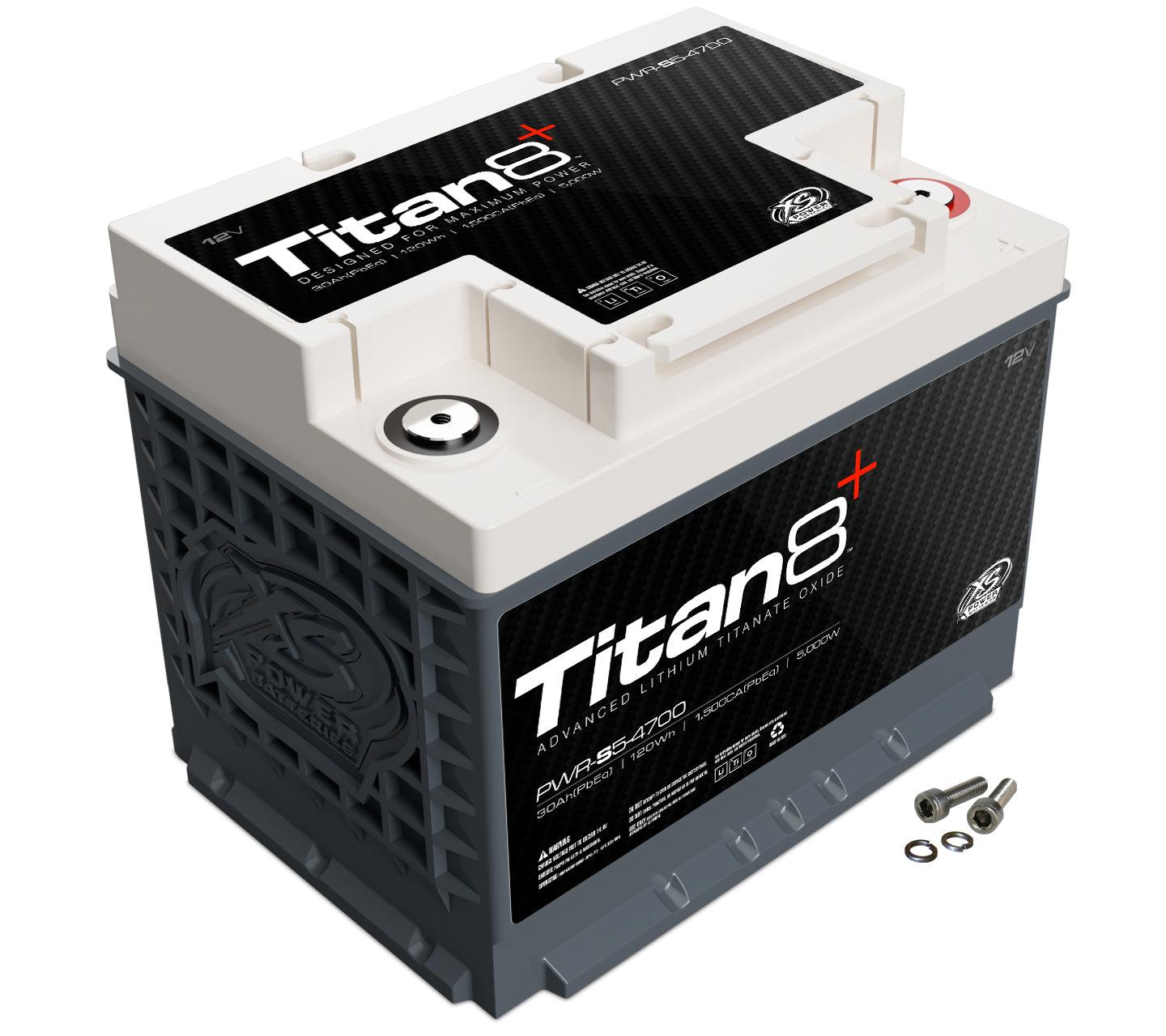 XS Power PWR-S5 Group 47 Titan8 12V Lithium 2000A 120 Energy Wh Battery for 5000 Watts - Showtime Electronics