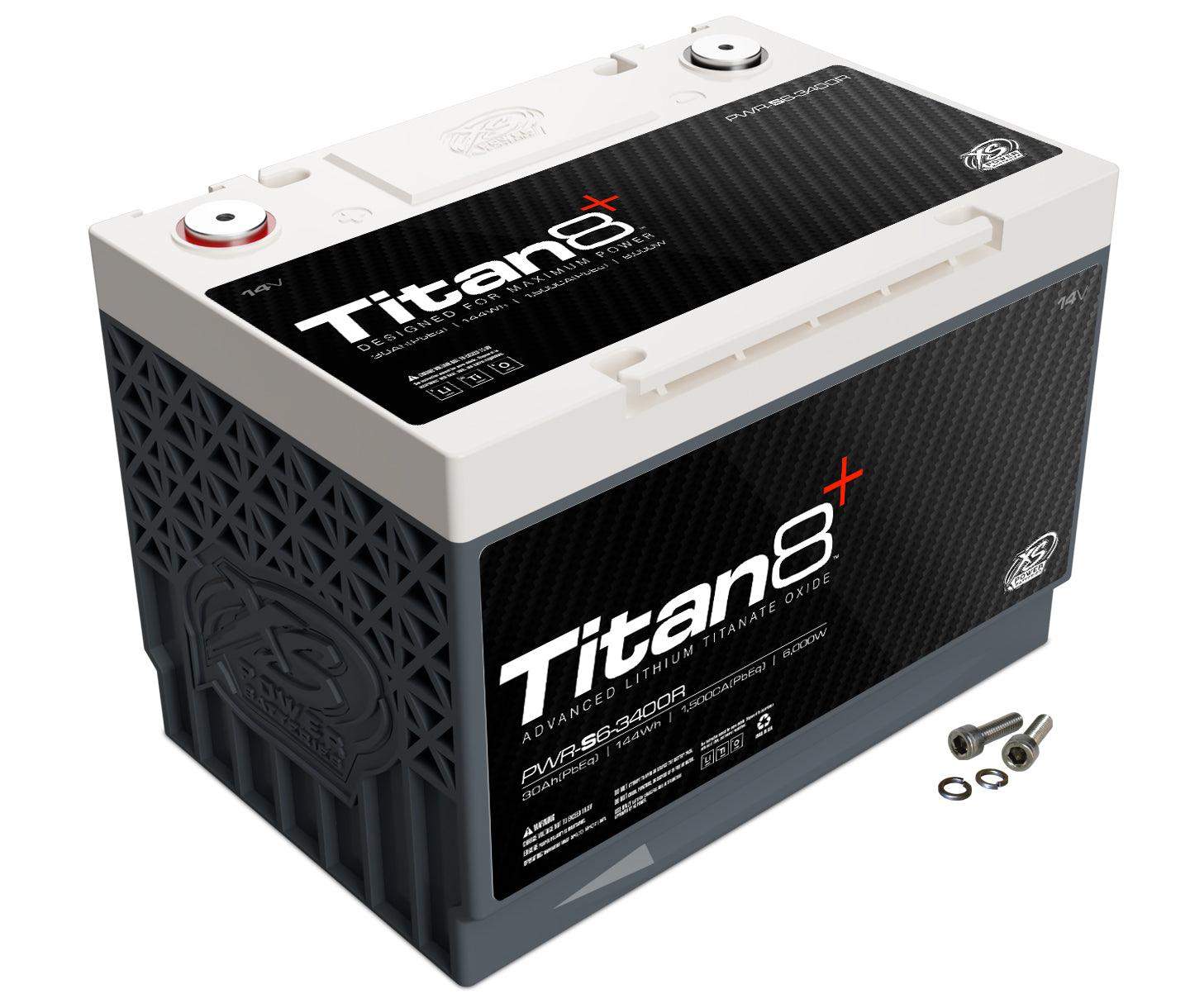 XS Power PWR-S6 Group 34R Titan8 14V Lithium 2000A 144 Energy Wh Battery for 6000 Watts - Showtime Electronics